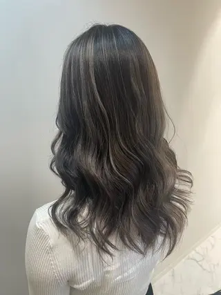 ロング カラー &chaLme   心斎橋所属・emi/髪質改善/ 韓国風/艶カラーのヘアスタイル