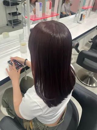 ロング カラー みう/仙台/暖色/ 艶髪/顔周りカット/のヘアスタイル