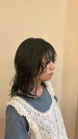 ミディアム C-LOOP UNITED ATELIER所属・似合わせカット /ニュアンスパーマのヘアスタイル