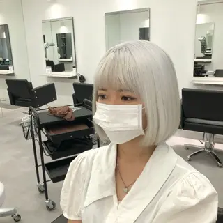 ミディアム カラー 矢島颯哉/ハイトーン ブリーチカラー💎のヘアスタイル