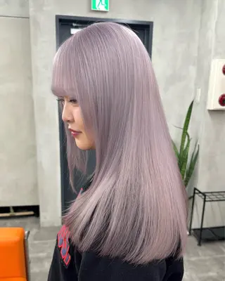 ロング カラー nico TOKYO 渋谷所属・ブリーチ ハイトーン 特化🌈フジタハルキのヘアスタイル