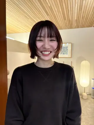 ショート カラー ボブ/レイヤーカット ✂︎ AYUMIのヘアスタイル