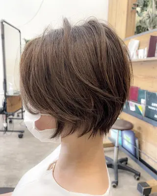 ショート カラー OAK溝の口 𖠋SHINYAのヘアスタイル