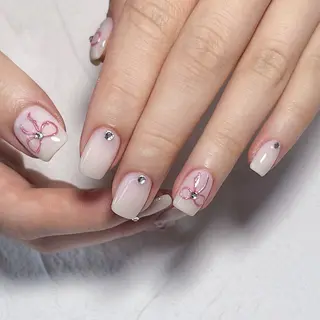 ネイル By moonネイル 🌷ワンホン/韓国風のネイルデザイン