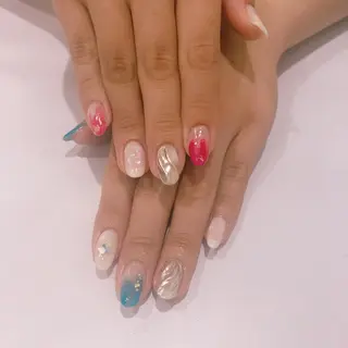 ネイル a:Qネイル /久米川のネイルデザイン