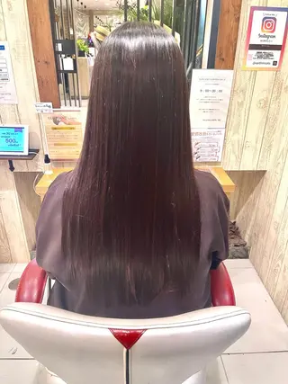 ロング ササ　ユウキ/パーマ 縮毛矯正/髪質改善のヘアスタイル