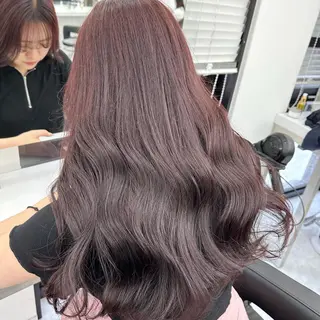 ロング カラー ダブルカラー 韓国ヘアKYONのヘアスタイル