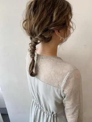 ミディアム ヘアアレンジ 🌟アレンジが似合う カラー🌟Rumiのヘアスタイル