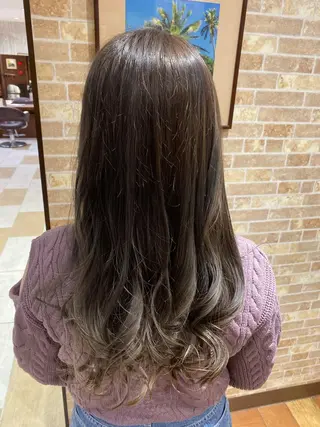 ロング カラー 🦋店長🦋 ほんさわ みずきのヘアスタイル