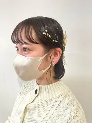 ショート ヘアアレンジ 🌈🌸あおき みちる🌟💗のヘアスタイル
