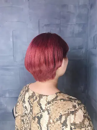 ショート カラー HAIR SALON M Fes 池袋所属・韓国風艶髪✨ 高松静香☑️のヘアスタイル