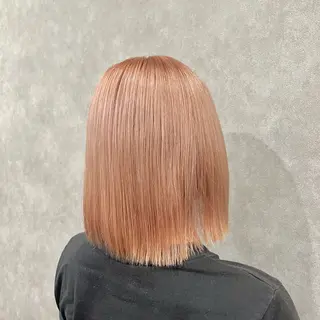 ミディアム カラー FUJINO RYOのヘアスタイル