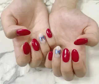 カラー メンズ ネイル Q Free nailsのネイルデザイン