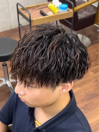 パーマ メンズ 【メンズ特化】 横浜美容師kuのヘアスタイル