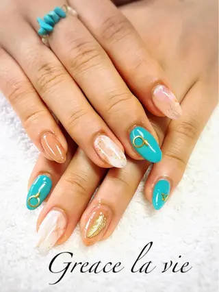 ロング カラー ネイル マツエク・マツパ Greace la vie所属・Greace  la vieのネイルデザイン