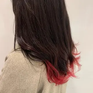 ロング カラー ヘアアレンジ 🍒暖色✖️レイヤー ／Haruna🍒のヘアスタイル