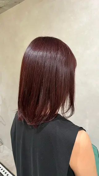 ミディアム カラー 新宿/アシスタント AiNAのヘアスタイル