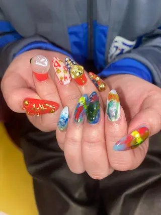 ネイル .unff所属・hana (..)個 性派/メンズネイル◎のネイルデザイン