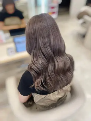 ロング カラー 透明感ワンカラー🎀 レイヤー/AOのヘアスタイル