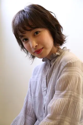 ショート カラー パーマ さかい なつみのヘアスタイル