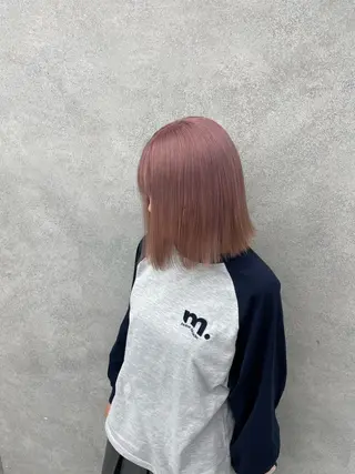 ショート カラー ヘアアレンジ エフェクトブリーチ 神戸 三宮 麟太郎のヘアスタイル