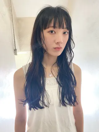 ロング カラー パーマ 下北沢 soiのヘアスタイル