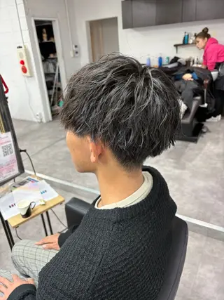 パーマ メンズ 笹江 瑞穂のヘアスタイル
