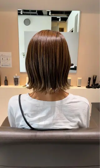 ミディアム オノギ シュンのヘアスタイル