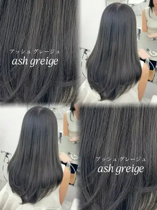 ロング カラー 韓国ヘア/レイヤー/ 顔まわり足立遥奈のヘアスタイル