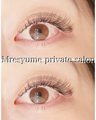 マツエク・マツパ Mresyume MAYUのマツエク・マツパデザイン