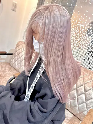 ロング 🔷ブリーチバレイヤ ージュ🔷飯野達也のヘアスタイル