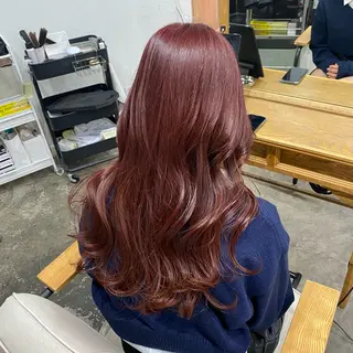 ロング カラー 透明感ワンカラー梅田 ダブルカラー/川上のヘアスタイル