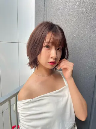 ミディアム 似合わせボブ🌺 艶髪特化💗村松優斗のヘアスタイル