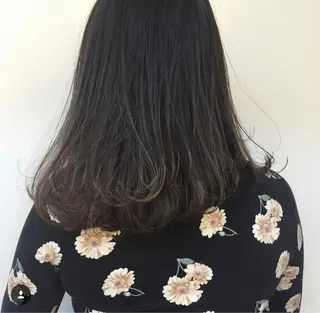 ミディアム カラー パーマ ヘアアレンジ hayaka todaのヘアスタイル