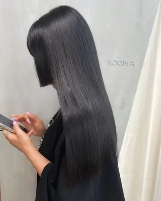 セミロング ヘアアレンジ パーマ カラー ヘアケア特化型サロン newi 京橋のヘアスタイル