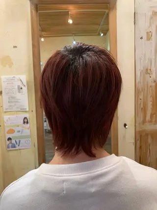 ショート カラー メンズ FACE DECO AVEDA所属・河端 春綺のヘアスタイル