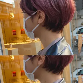 ショート カラー THE DAY所属・AKI HASHIMOTOのヘアスタイル