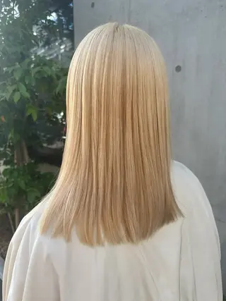 セミロング カラー mEg hair creation 新川崎所属・カラー/塚原里沙 川崎のヘアスタイル