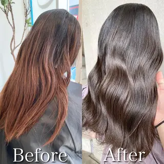 ロング カラー ボブ& 髪質改善FUMIYAのヘアスタイル