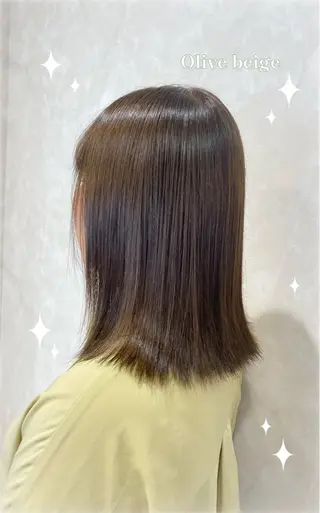 ミディアム カラー hair design FABRO.所属・河野 葉月のヘアスタイル