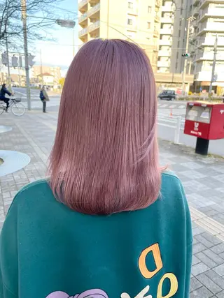 セミロング AIRI🌸 ブリーチカラー🎀のヘアスタイル