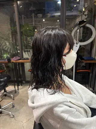 ミディアム パーマ 【お洒落パーマ】 Elme　肥塚康汰郎のヘアスタイル