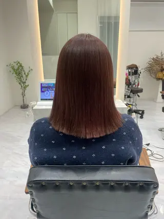 ミディアム カラー EleRe 栄店【エレリー】所属・艶髪ヘア🤍/ 透明感himiのヘアスタイル