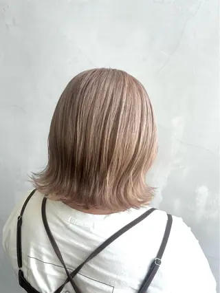 セミロング maoお洒落ヘア bob/艶カラーのヘアスタイル