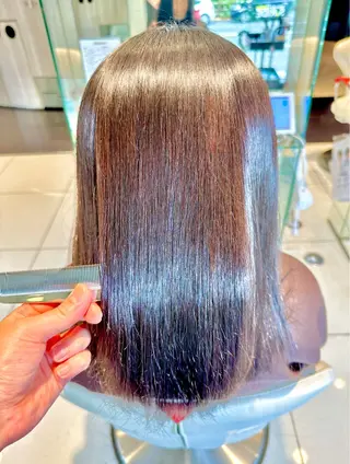 セミロング カラー エンターテイナー🔥 星野　甲斐のヘアスタイル