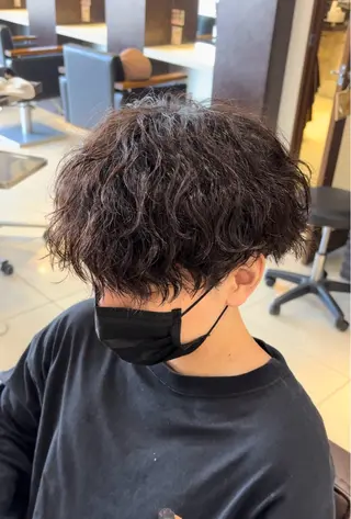 ショート パーマ 静岡/草薙パーマ メンズバレイヤージュのヘアスタイル