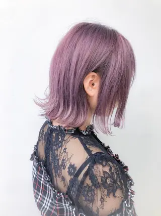 セミロング カラー 透明感カラー🤍 Kaitoのヘアスタイル