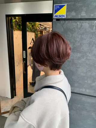 ショート カラー aguhair jour所属・髪質改善/白髪ぼかし KENTAのヘアスタイル