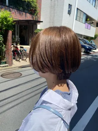 ショート カラー お任せヘア☘️☘️ 及川渚のヘアスタイル
