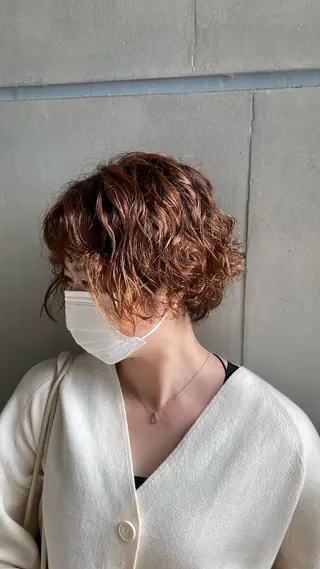 ショート カラー パーマ Graph. （グラフ）立川🪽✨のヘアスタイル